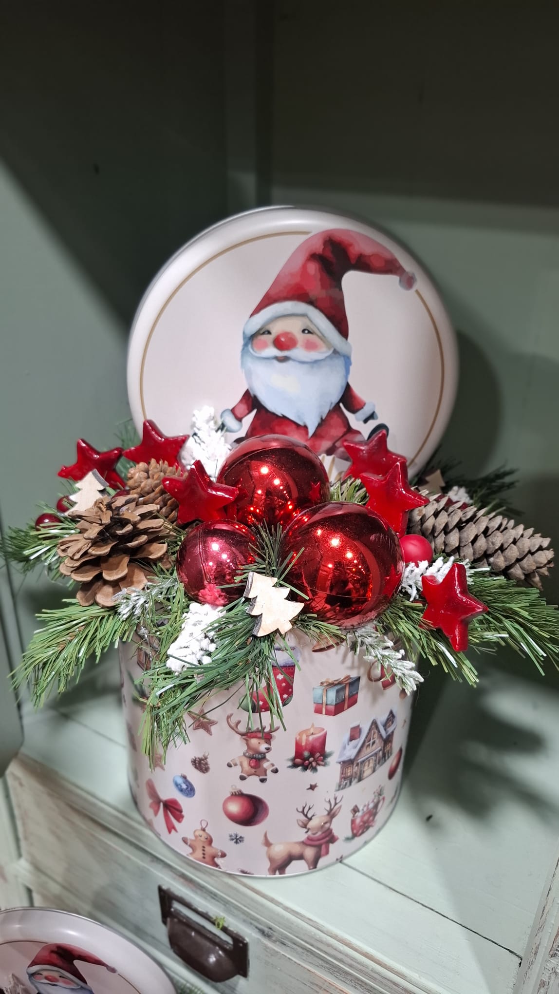 Caja lata Navidad