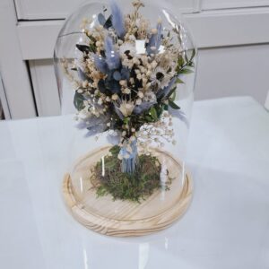 Cúpulas con flor preservada