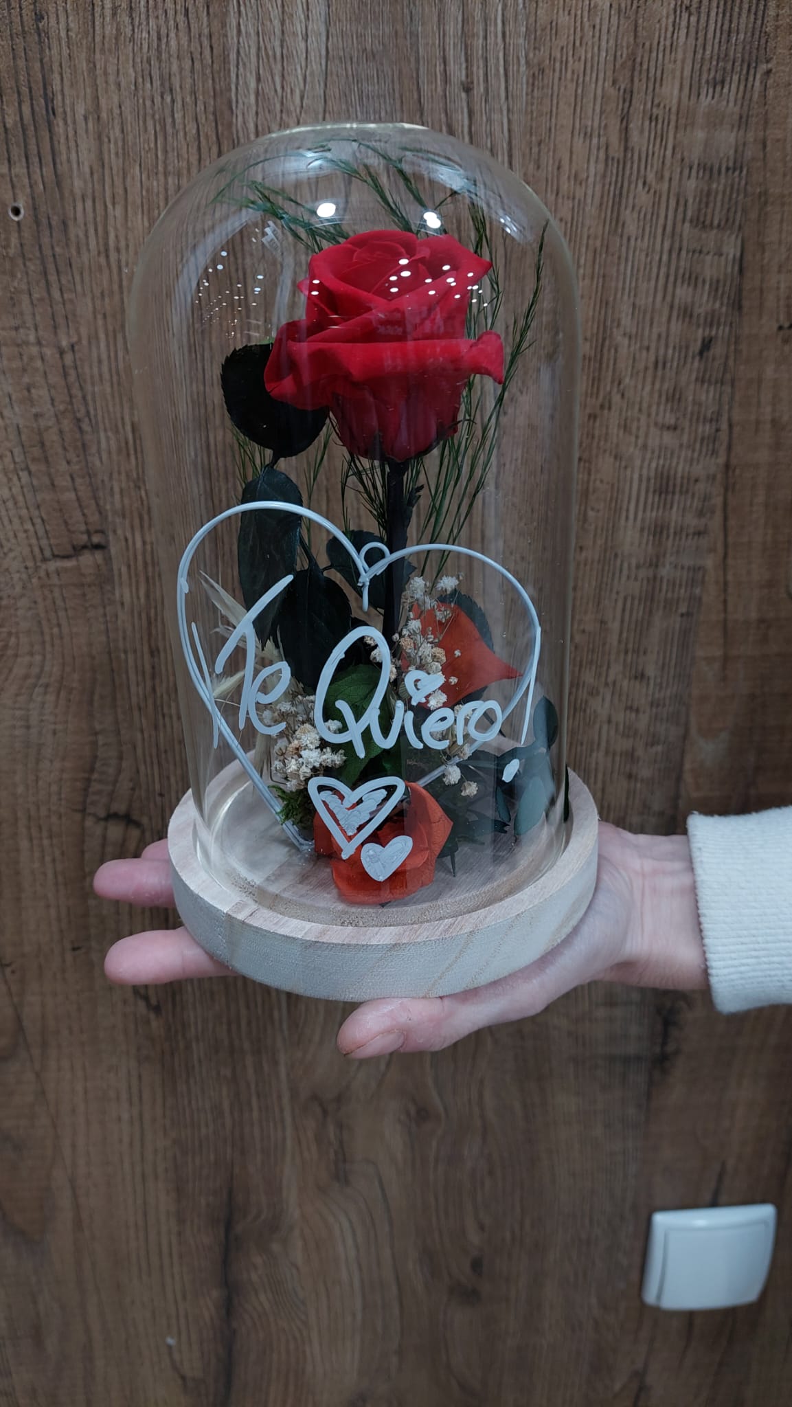 Cúpula rosa con mensaje